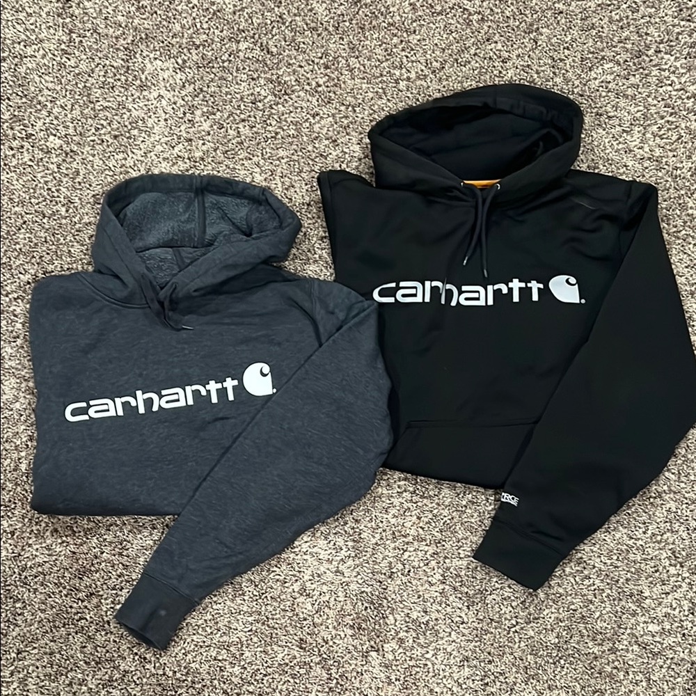 Carhartt Black and Gray Hoodies
